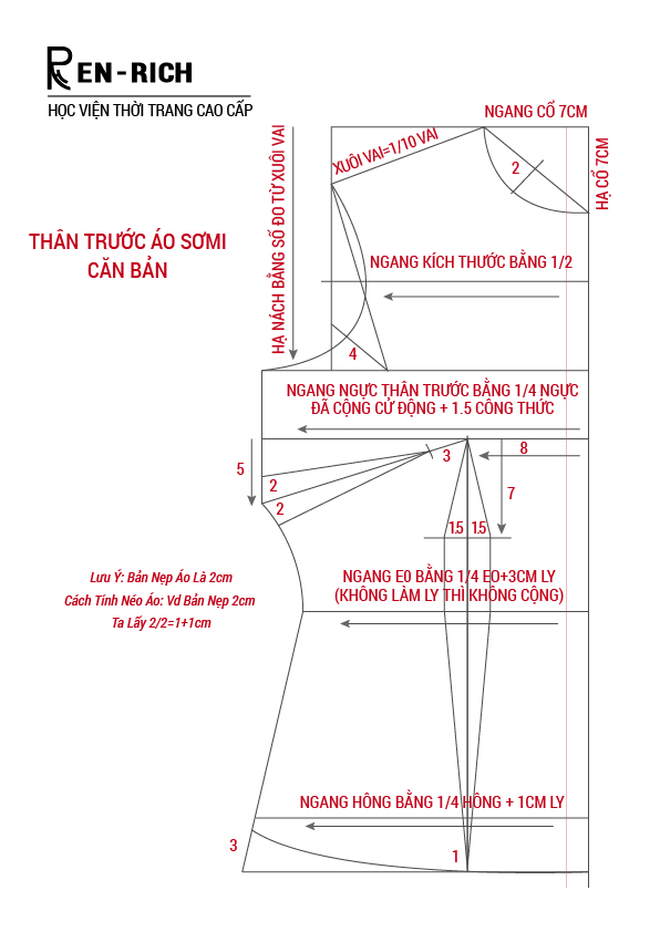 Dạy cắt may áo kiểu