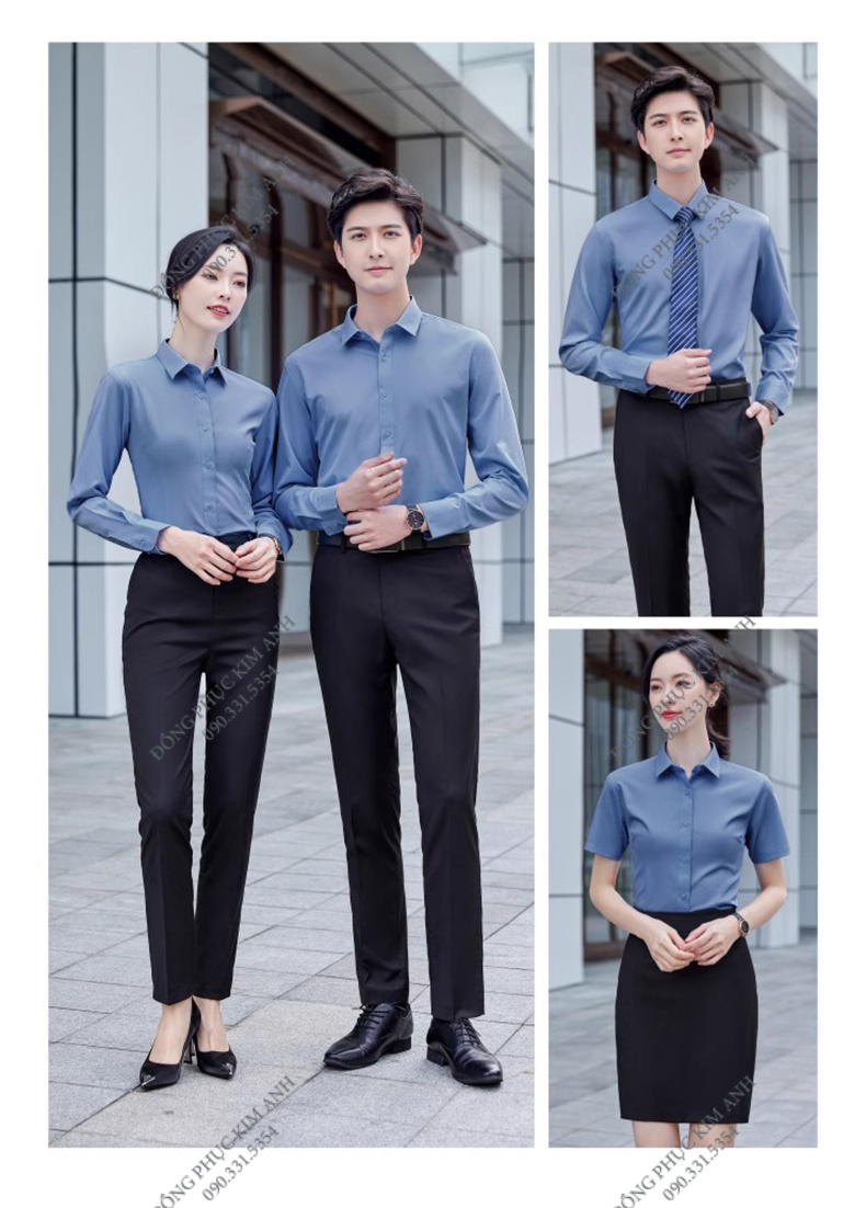 May áo sơ mi đồng phục công sở