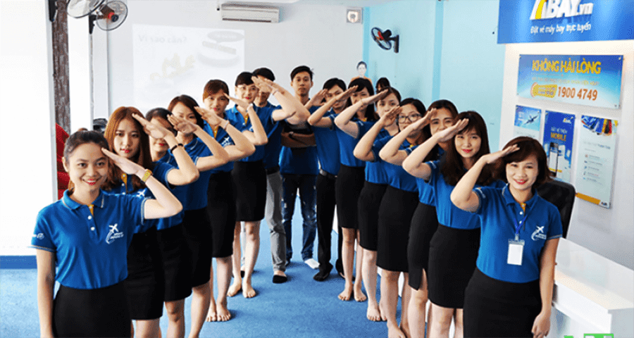 May đồng phục nhân viên