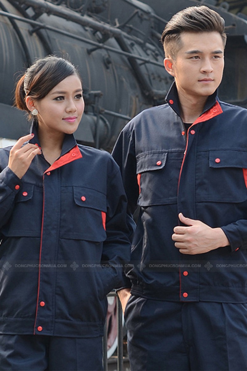 May đồng phục nhân viên