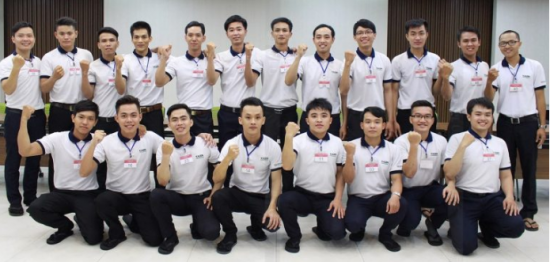May đồng phục nhân viên
