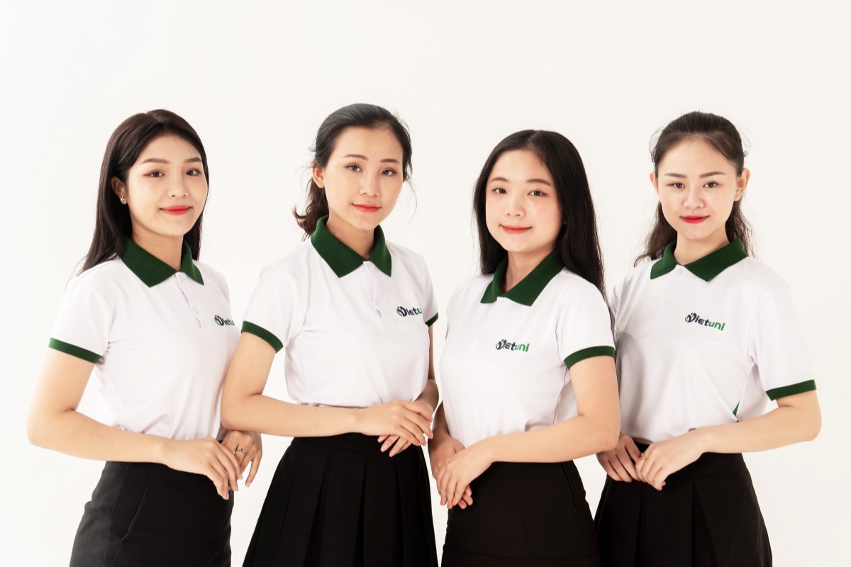 May đồng phục nhân viên