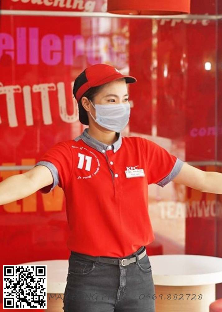 May đồng phục nhân viên