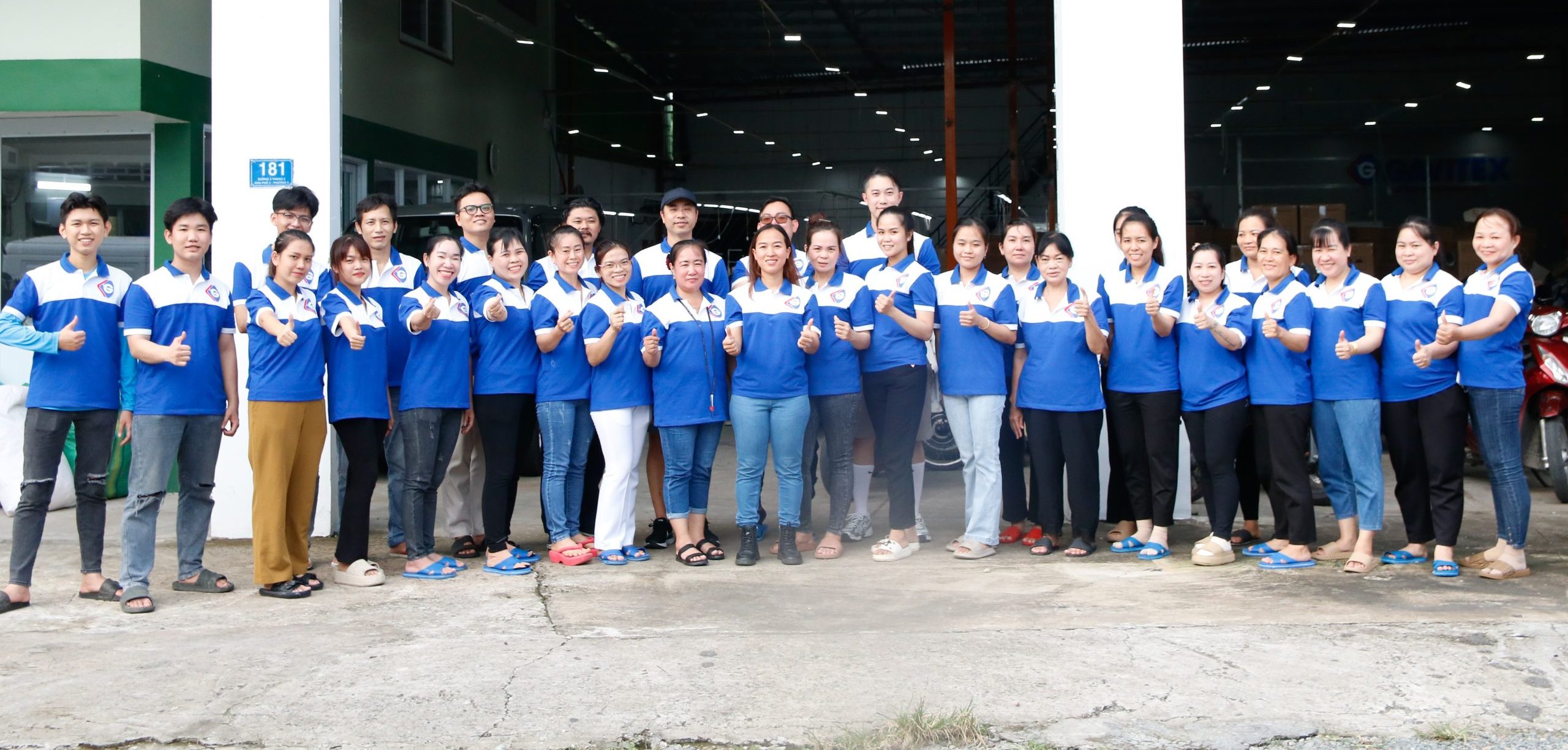Khu vực sản xuất tại xưởng may Gavitex